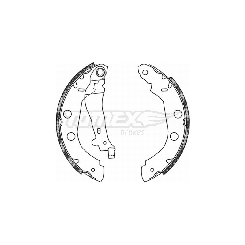 TOMEX Brakes TX 21-01 Bremsbackensatz für