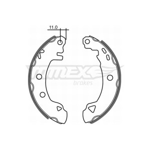 TOMEX Brakes TX 21-02 Sada brzdových čeľustí pre
