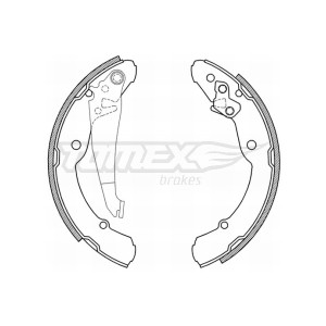 TOMEX Brakes TX 21-04 Sada brzdových čeľustí pre