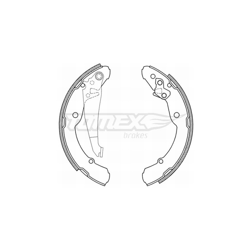 TOMEX Brakes TX 21-04 Brake Shoe Set for