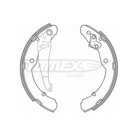 TOMEX Brakes TX 21-04 Sada brzdových čeľustí pre
