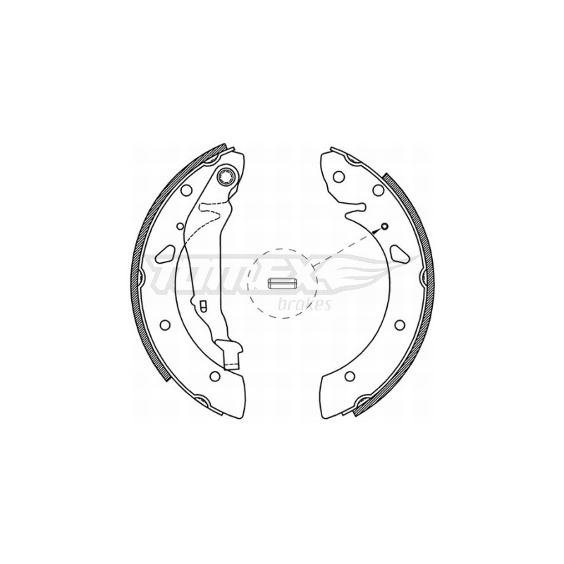 TOMEX Brakes TX 21-05 Sada brzdových čelistí pro