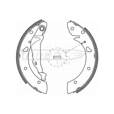 TOMEX Brakes TX 21-05 Sada brzdových čeľustí pre