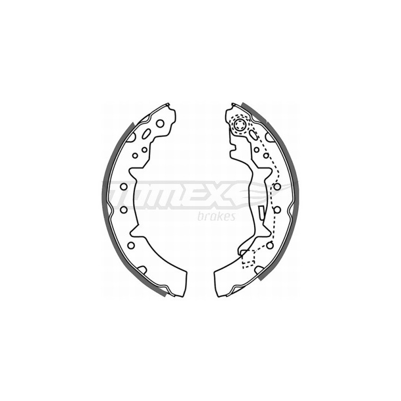 TOMEX Brakes TX 21-06 Sada brzdových čelistí pro