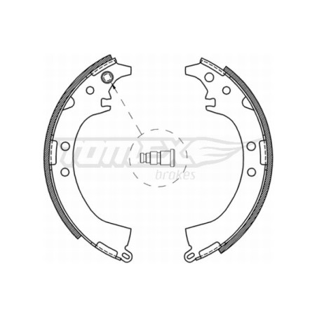 TOMEX Brakes TX 21-07 Sada brzdových čelistí pro