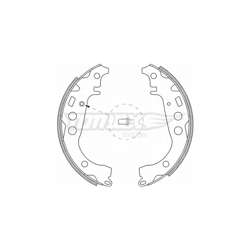 TOMEX Brakes TX 21-09 Sada brzdových čeľustí pre
