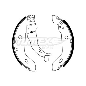 TOMEX Brakes TX 21-16 Sada brzdových čeľustí pre