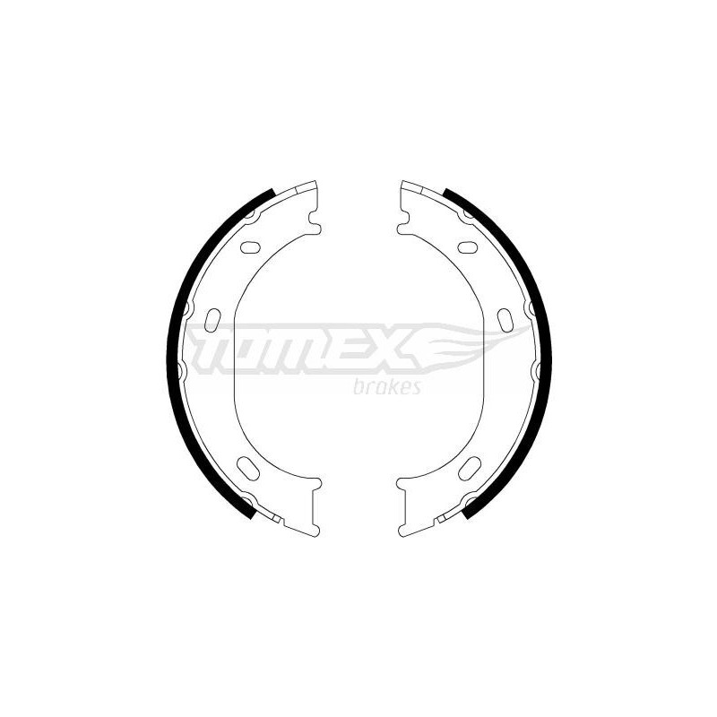 TOMEX Brakes TX 21-17 Brake Shoe Set for