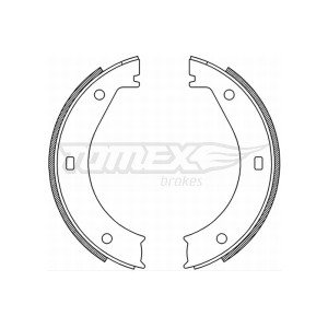 TOMEX Brakes TX 21-25 Sada brzdových čeľustí pre