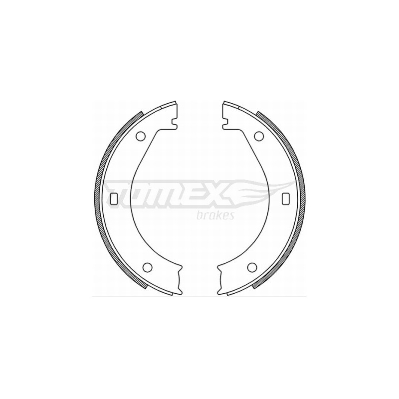 TOMEX Brakes TX 21-25 Sada brzdových čelistí pro