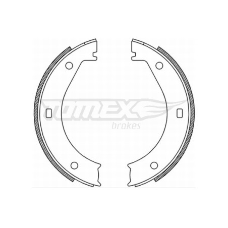 TOMEX Brakes TX 21-25 Jeu de mâchoires de frein pour