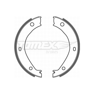 TOMEX Brakes TX 21-26 Sada brzdových čeľustí pre