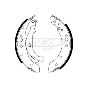 TOMEX Brakes TX 21-27 Sada brzdových čeľustí pre