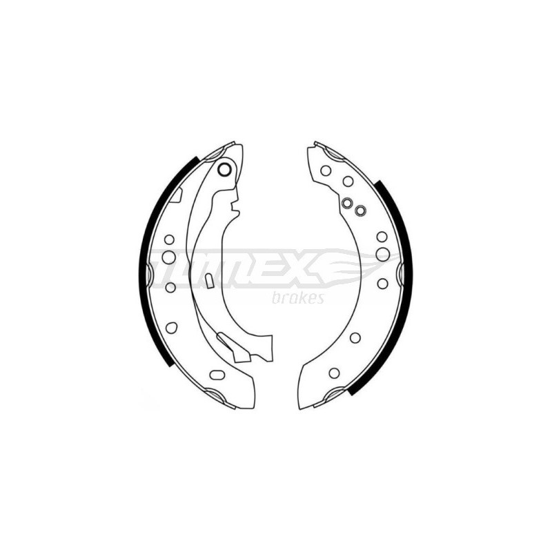 TOMEX Brakes TX 21-27 Sada brzdových čelistí pro