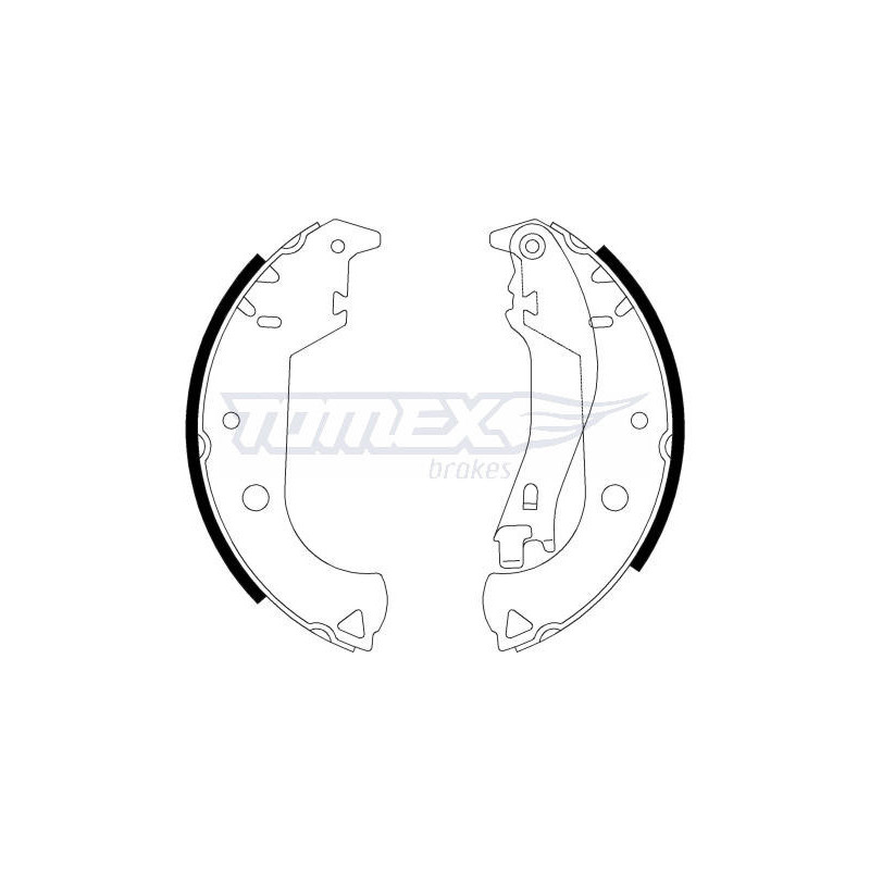 TOMEX Brakes TX 21-30 Sada brzdových čeľustí pre