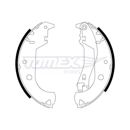 TOMEX Brakes TX 21-30 Brake Shoe Set for