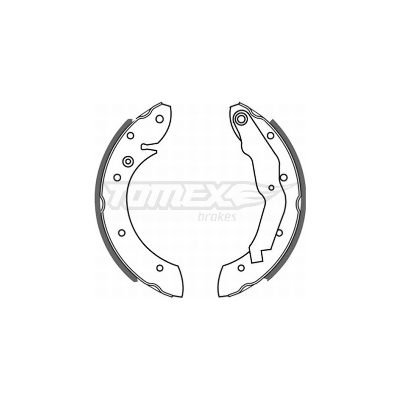 TOMEX Brakes TX 21-33 Brake Shoe Set for