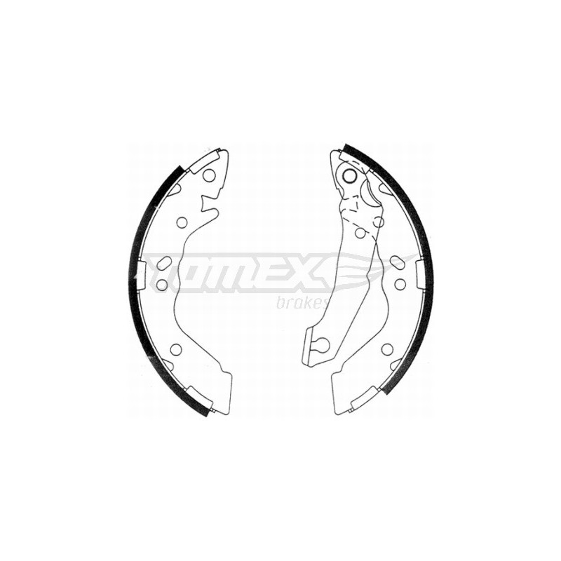 TOMEX Brakes TX 21-36 Brake Shoe Set for