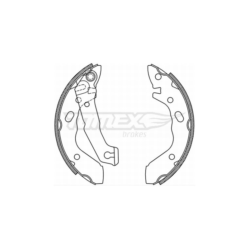 TOMEX Brakes TX 21-37 Sada brzdových čeľustí pre