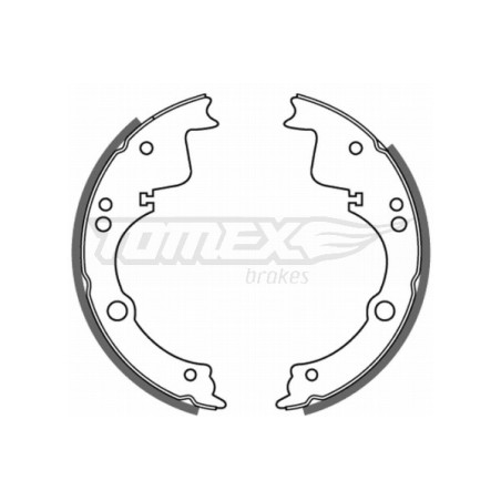 TOMEX Brakes TX 21-40 Sada brzdových čeľustí pre