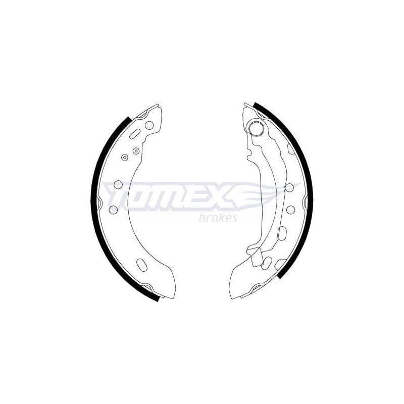 TOMEX Brakes TX 21-47 Sada brzdových čeľustí pre