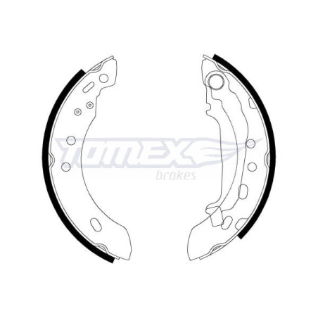 TOMEX Brakes TX 21-47 Sada brzdových čelistí pro