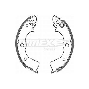 TOMEX Brakes TX 21-50 Sada brzdových čelistí pro