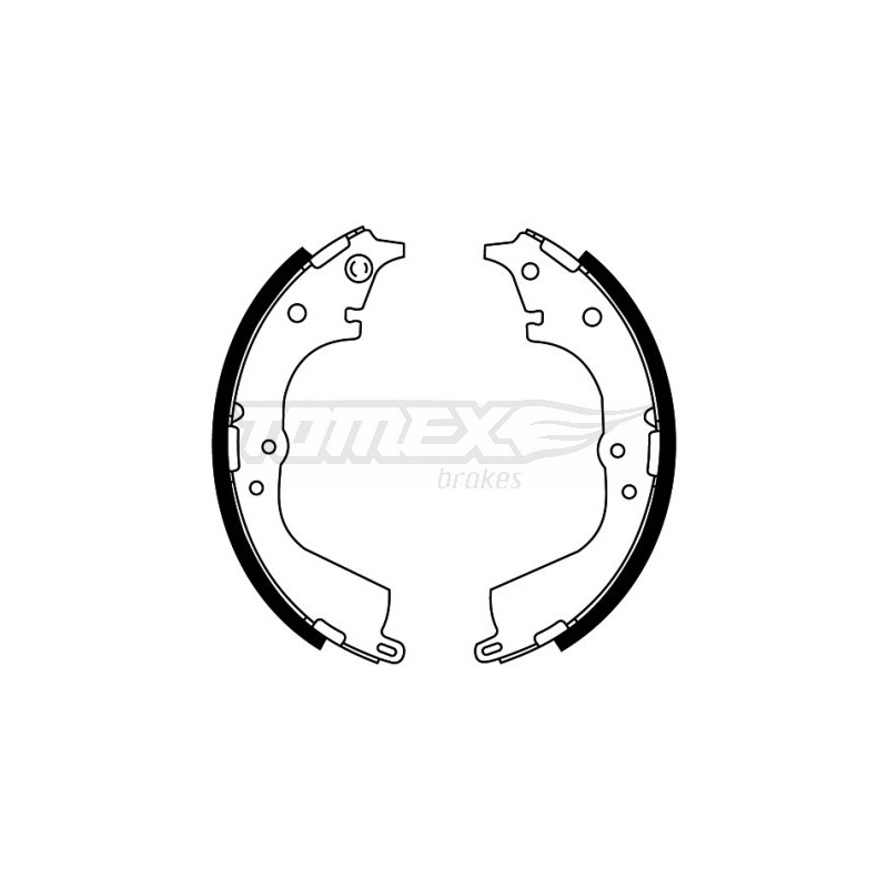 TOMEX Brakes TX 21-55 Sada brzdových čeľustí pre