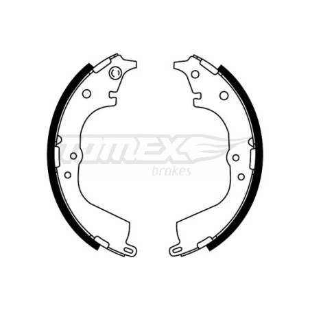 TOMEX Brakes TX 21-55 Brake Shoe Set for