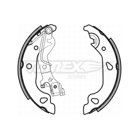 TOMEX Brakes TX 21-59 Brake Shoe Set for