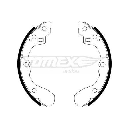 TOMEX Brakes TX 21-63 Bremsbackensatz für