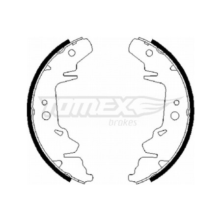 TOMEX Brakes TX 21-64 Brake Shoe Set for