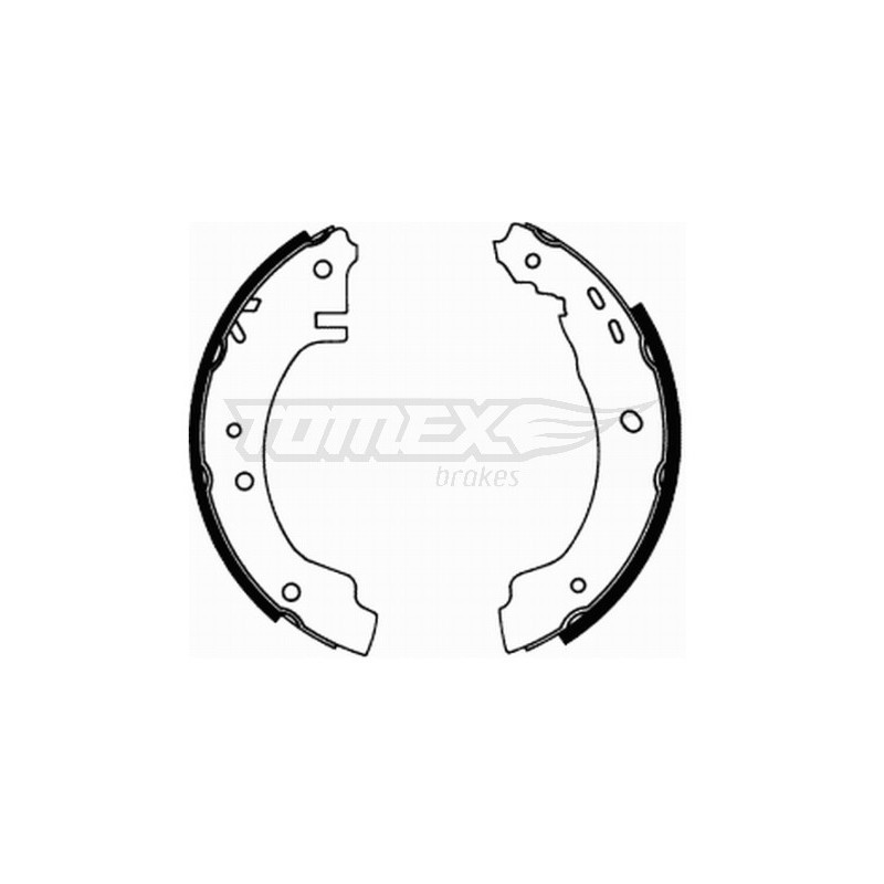 TOMEX Brakes TX 21-66 Sada brzdových čeľustí pre