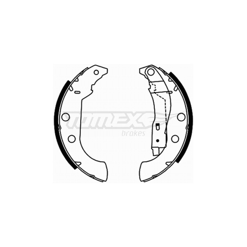 TOMEX Brakes TX 21-67 Bremsbackensatz für