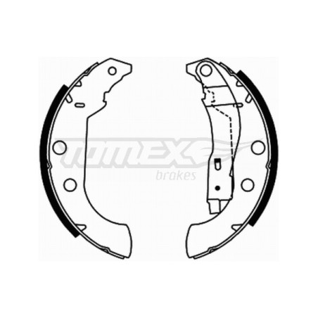 TOMEX Brakes TX 21-67 Sada brzdových čelistí pro