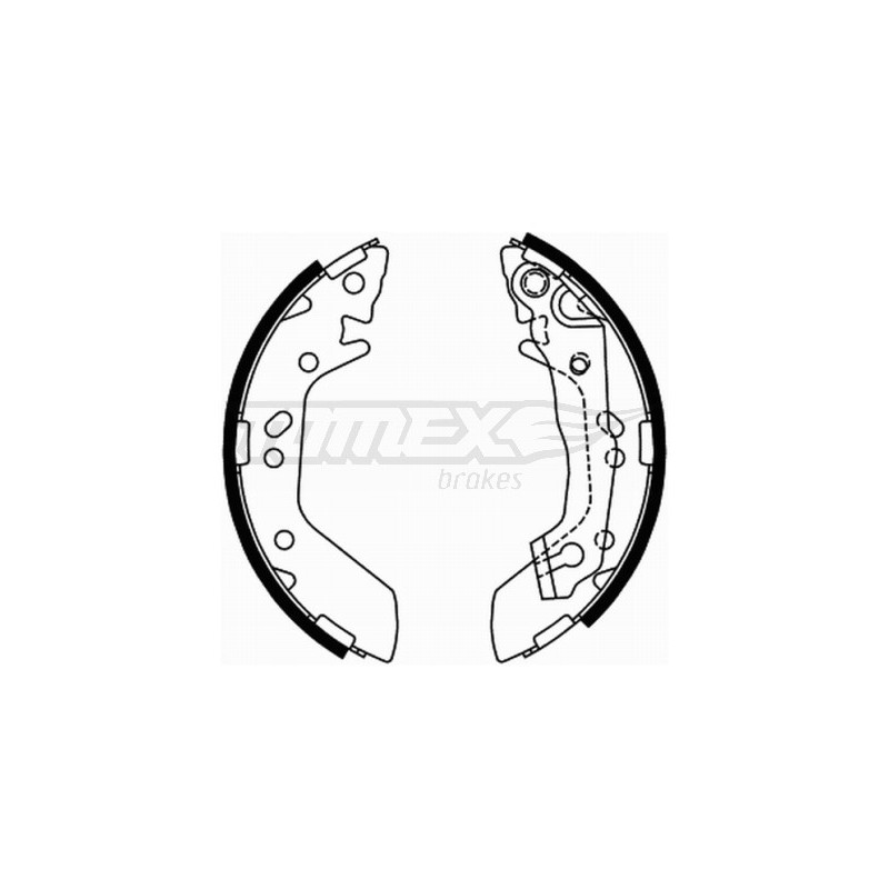 TOMEX Brakes TX 21-70 Sada brzdových čelistí pro