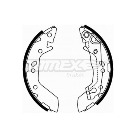 TOMEX Brakes TX 21-70 Sada brzdových čelistí pro