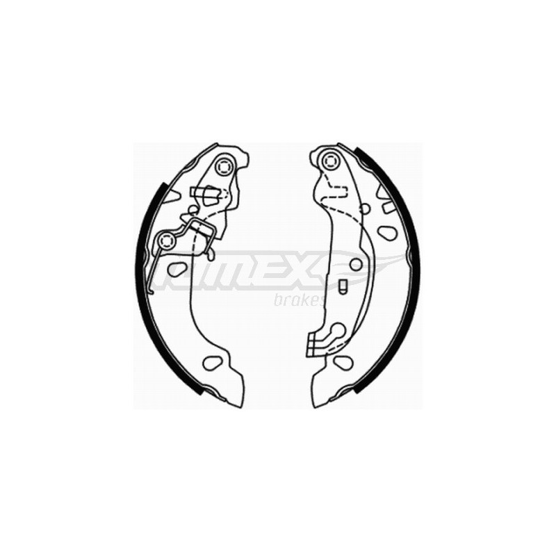 TOMEX Brakes TX 21-71 Sada brzdových čelistí pro