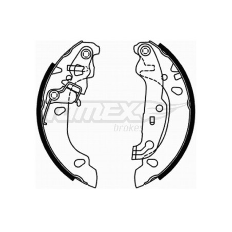TOMEX Brakes TX 21-71 Sada brzdových čelistí pro