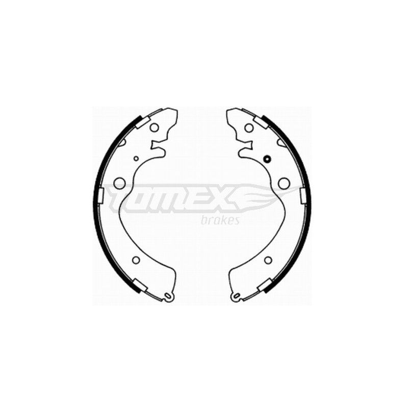 TOMEX Brakes TX 21-74 Brake Shoe Set for
