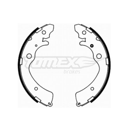 TOMEX Brakes TX 21-74 Brake Shoe Set for