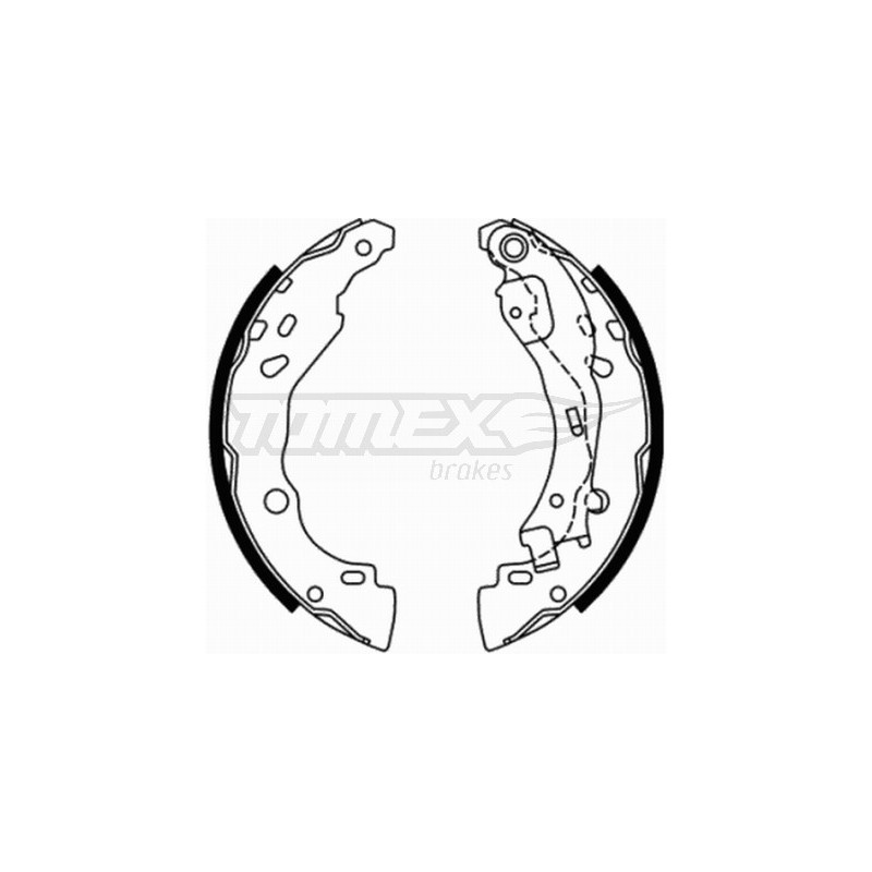 TOMEX Brakes TX 21-77 Sada brzdových čelistí pro