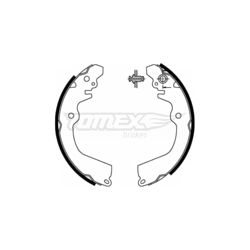 TOMEX Brakes TX 21-81 Bremsbackensatz für