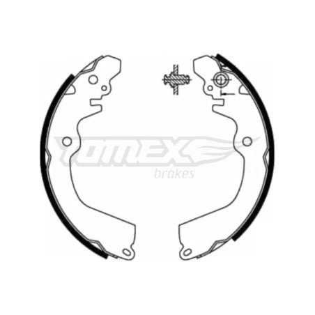 TOMEX Brakes TX 21-81 Sada brzdových čelistí pro