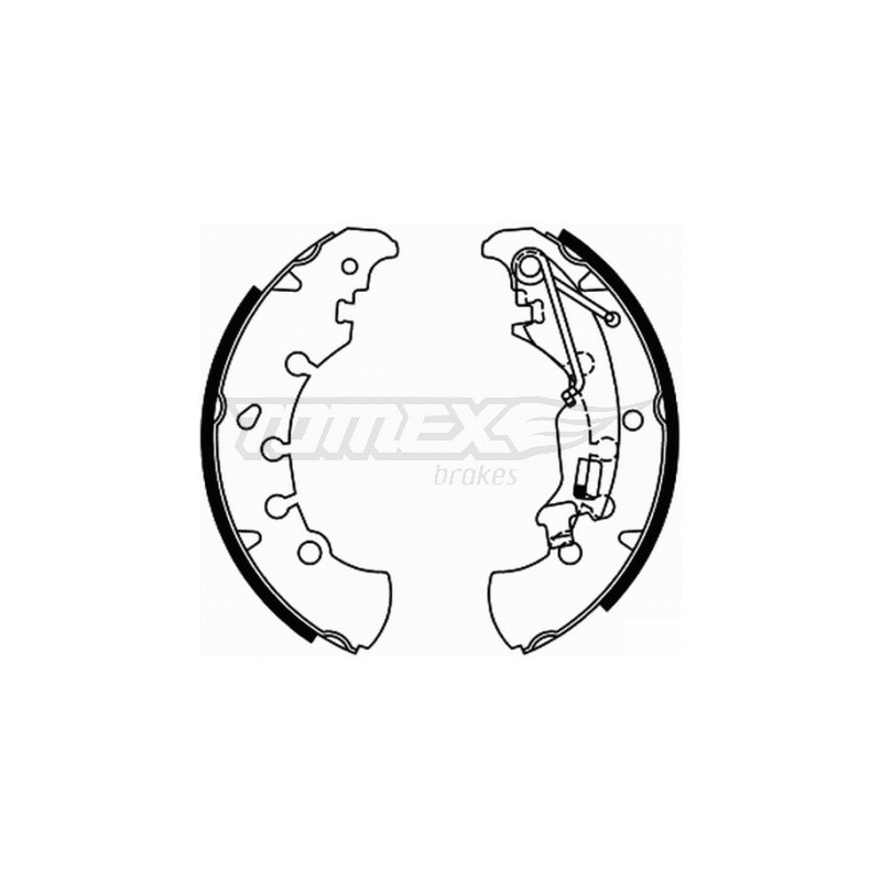 TOMEX Brakes TX 21-84 Zestaw szczęk hamulcowych dla