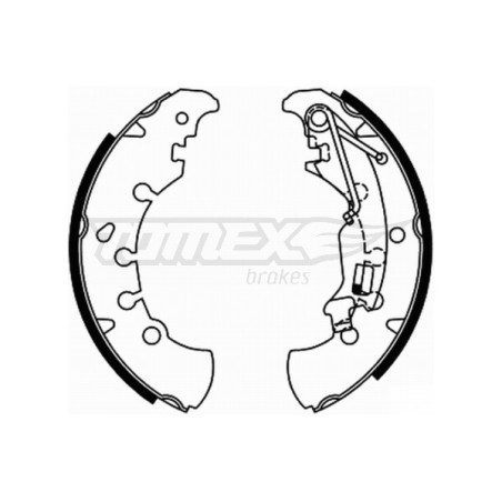 TOMEX Brakes TX 21-84 Sada brzdových čelistí pro