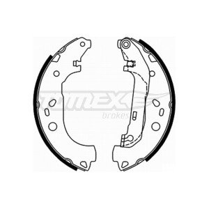 TOMEX Brakes TX 21-87 Sada brzdových čeľustí pre