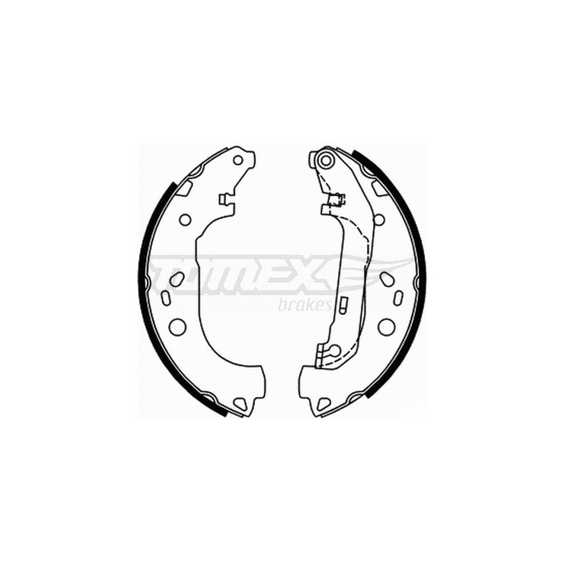 TOMEX Brakes TX 21-87 Jeu de mâchoires de frein pour