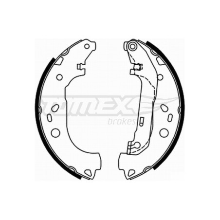 TOMEX Brakes TX 21-87 Sada brzdových čelistí pro