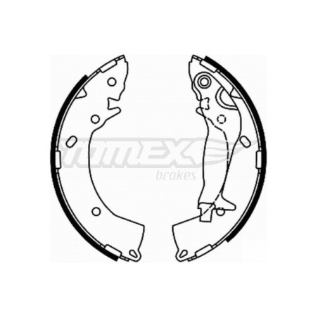TOMEX Brakes TX 21-92 Brake Shoe Set for